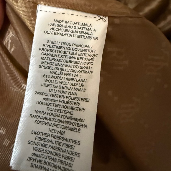 Lauren Ralph Lauren Women's Wool-Blend Walker Coat - Picture 4 of 4